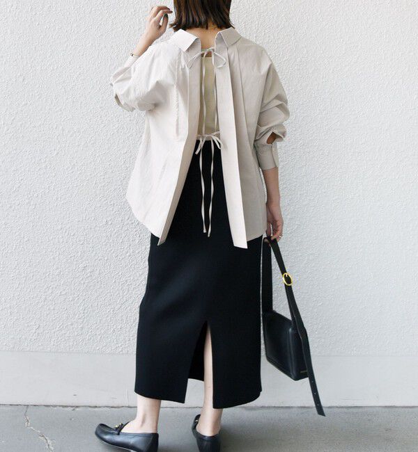 SHIPS for women「【WEB限定】〈洗濯機可能〉バックデザイン レギュラーカラー シャツ」|シャツ・ブラウス|