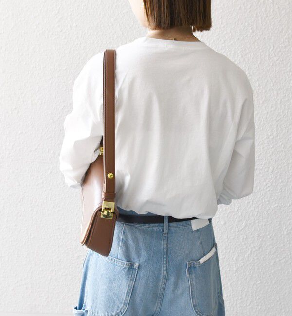 SHIPS any「【SHIPS any別注】MONMIMI:〈洗濯機可能〉ロゴ プリント ロンTEE 25SS」|Tシャツ・カットソー|