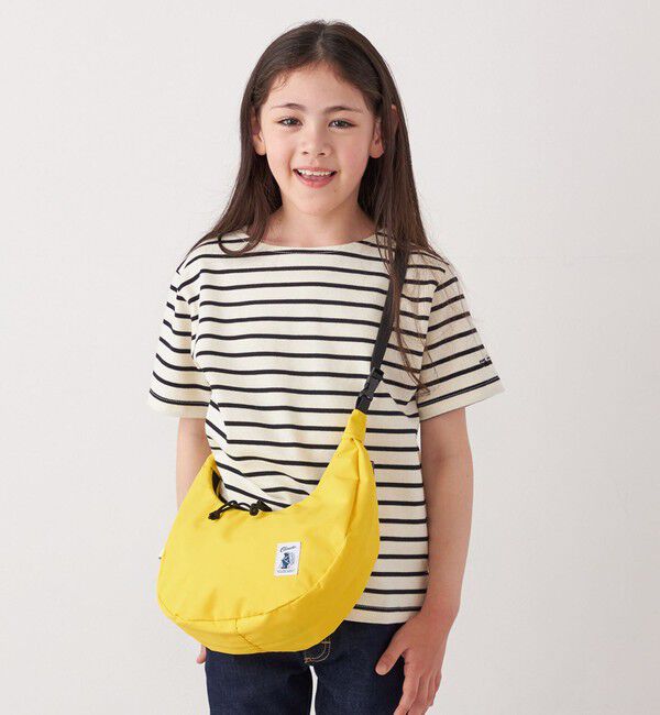 SHIPS any「SHIPS any:  マリンボーダー ボートネック Tシャツ<KIDS>」|Tシャツ・カットソー|ブラック