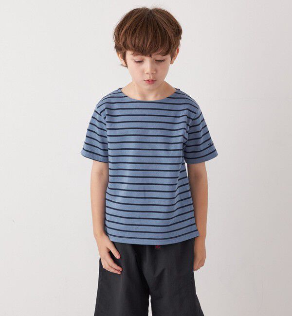 SHIPS any「SHIPS any:  マリンボーダー ボートネック Tシャツ<KIDS>」|Tシャツ・カットソー|