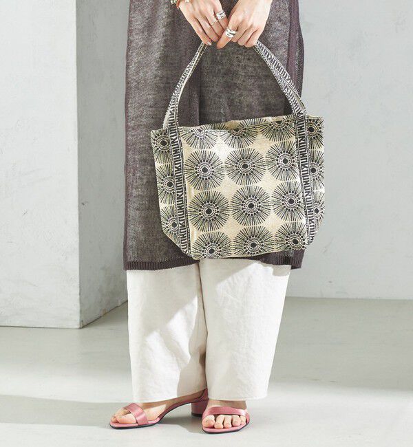 SHIPS for women「【SHIPS別注】UHURU:ロゴ ハンドル ジャカード トート」|トートバッグ|