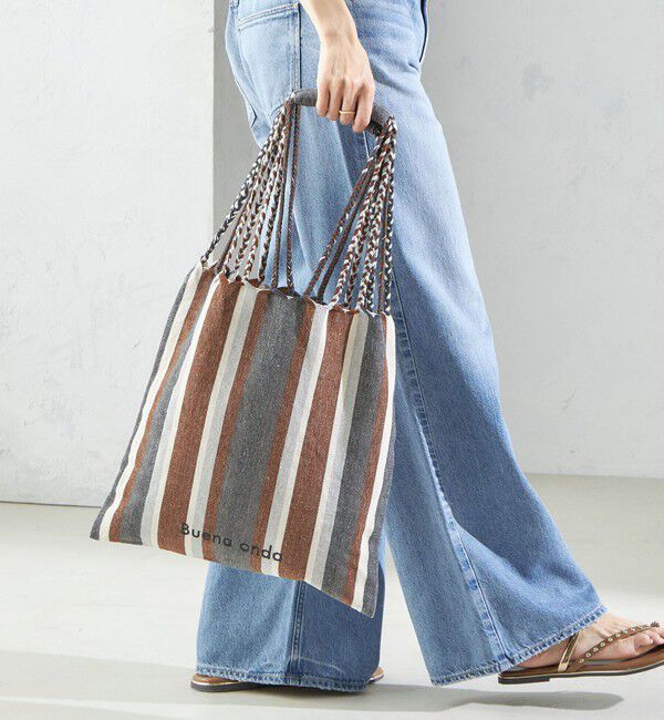 SHIPS for women「RAMESHWARI: ハンモック バッグ」|トートバッグ|ブラウン