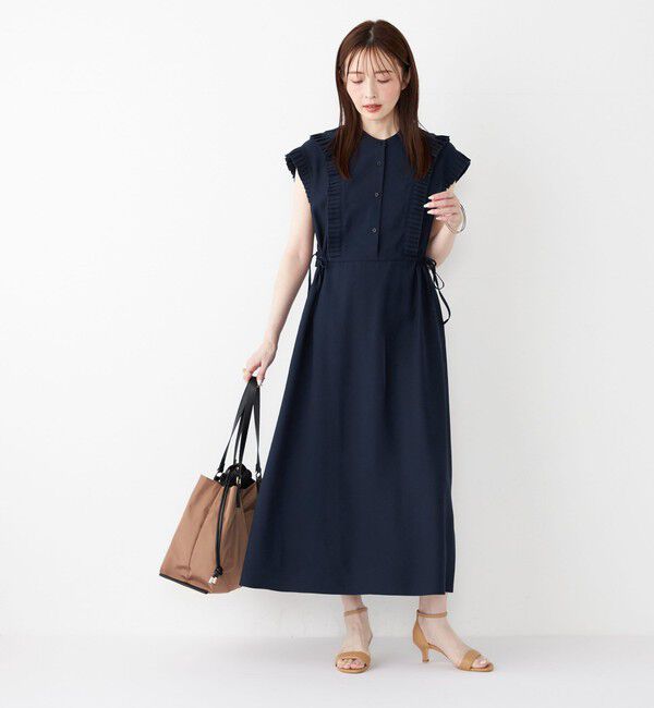 SHIPS Colors 「SHIPS Colors:〈手洗い可能〉プリーツ デザイン シャツ ワンピース◇」|ワンピース|