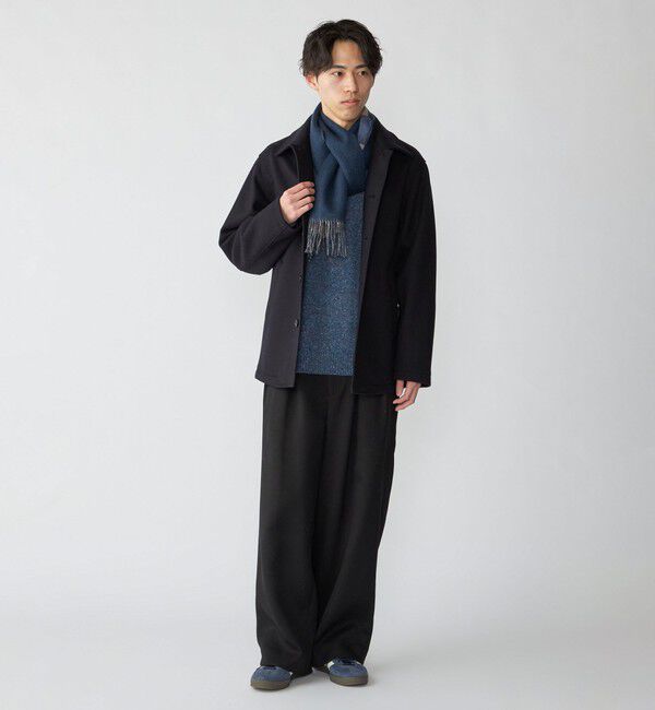 SHIPS「SHIPS: カシミヤ ダブルフェイス チェック マフラー」|マフラー|