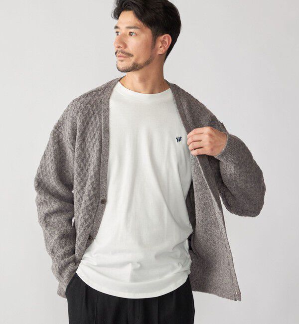 SHIPS「【WEB限定】SHIPS: 〈手洗い可能〉シャギー レイヤード カーディガン」|カーディガン|