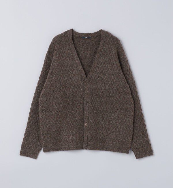 SHIPS「【WEB限定】SHIPS: 〈手洗い可能〉シャギー レイヤード カーディガン」|カーディガン|