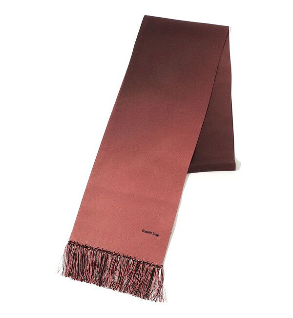 TOMORROWLAND GOODS「Fratelli Luigi レーヨン グラデーションスカーフ」|バンダナ・スカーフ|46 ブラウン系