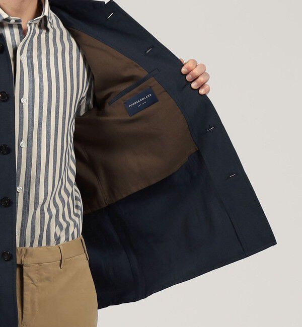 TOMORROWLAND MENS「リネンウール チョアジャケット BELFAST」|ブルゾン・スタジャン|