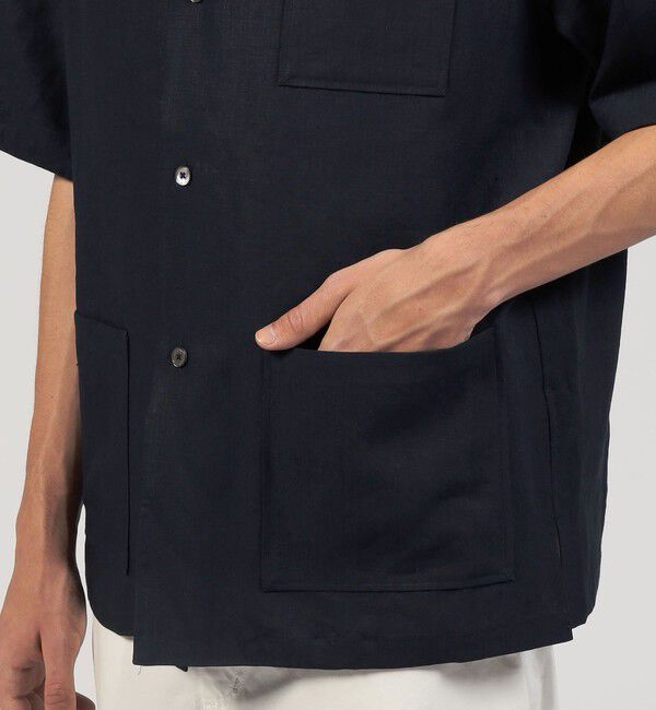 TOMORROWLAND MENS「リネン オープンカラーシャツ」|シャツ・ブラウス|