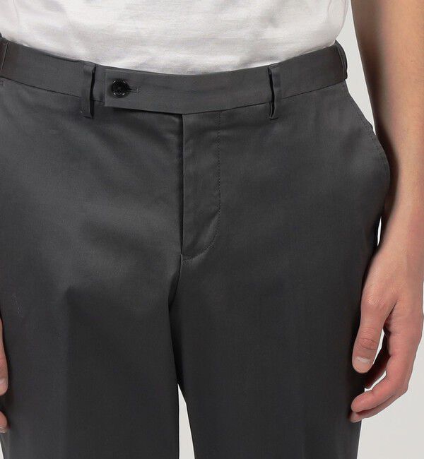 TOMORROWLAND MENS「アイスコットンピケ イージースラックス」|チノ|