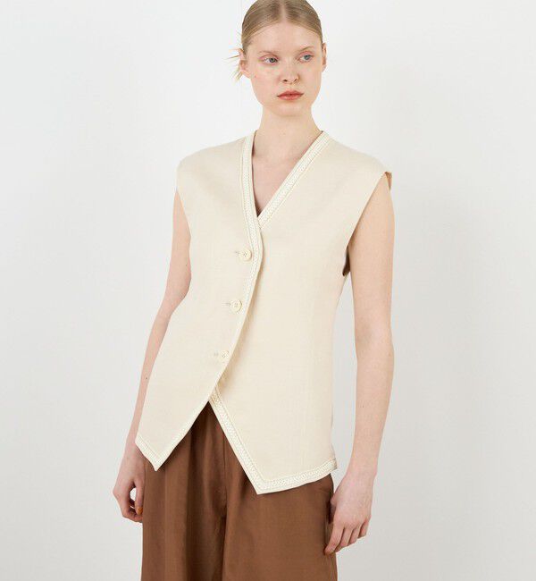 DES PRES「ヘンプツイル ジレ」|ベスト・ジレ|