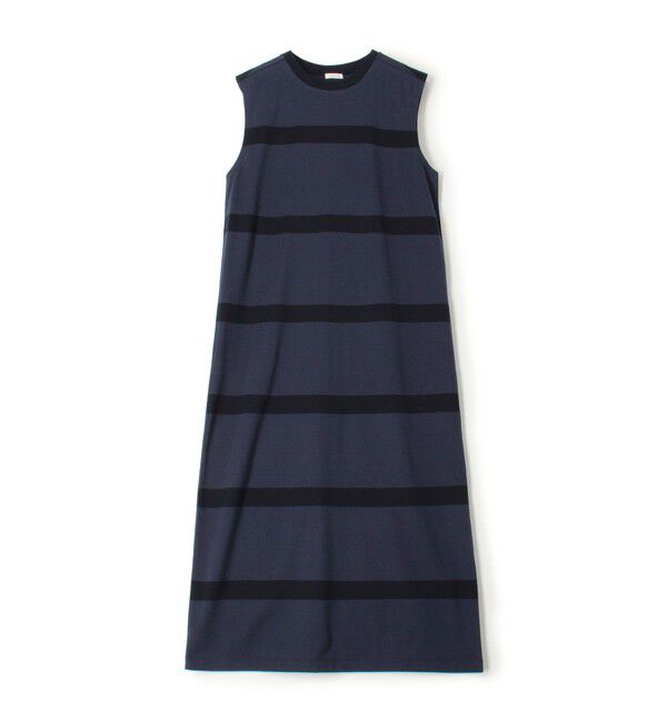 GALERIE VIE「ファインコットン ノースリーブワンピース」|ワンピース|68 ネイビー系