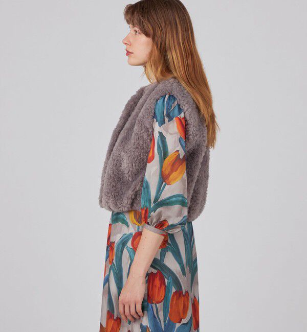 Ballsey「ランダムファー ショートベスト」|ベスト・ジレ|