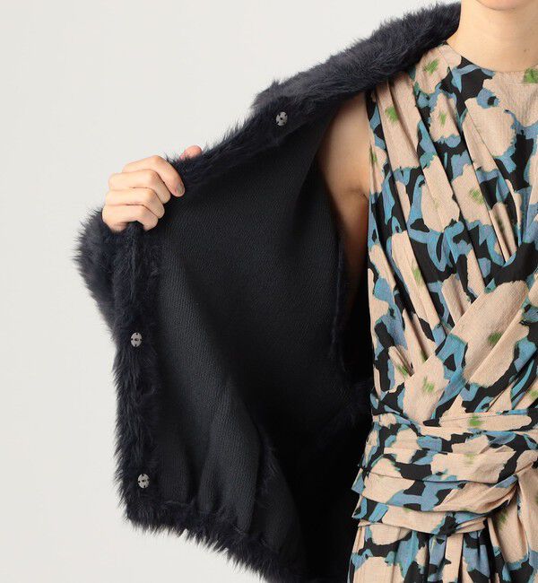 Ballsey「フェザーヤーン ステンカラーカーディガン」|カーディガン|