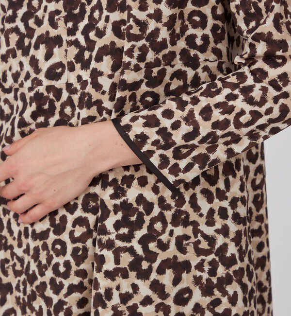 Ballsey「レオパードプリント フレアギャザーワンピース」|ワンピース|