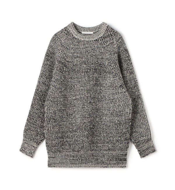 GALERIE VIE「フィッシャーマンズリブ クルーネックプルオーバー」|ニット・セーター|18 ブラック系