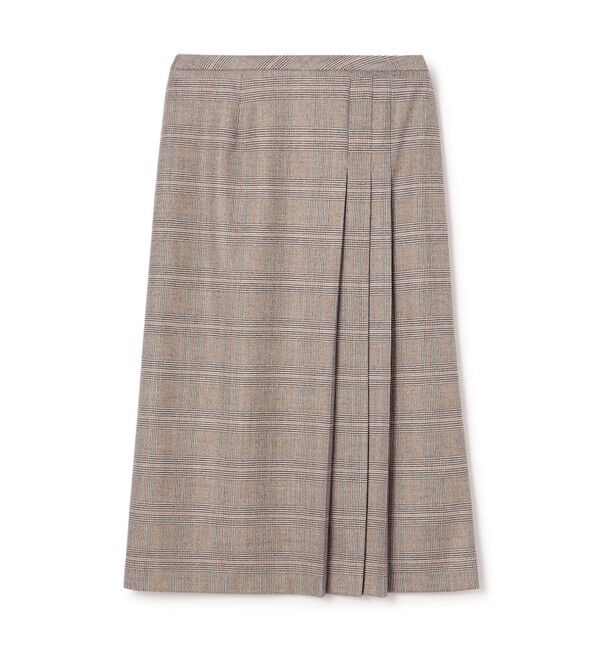 TOMORROWLAND collection「ブラウニーオーバーペーン アシンメトリープリーツスカート」|スカート|46 ブラウン系