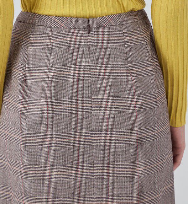 TOMORROWLAND collection「ブラウニーオーバーペーン アシンメトリープリーツスカート」|スカート|