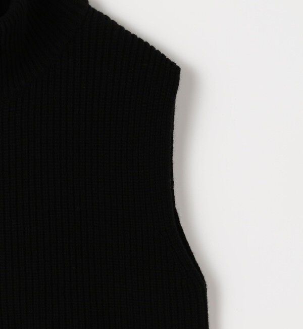 GALERIE VIE「ファインウーレン ジップベスト」|ニット・セーター|