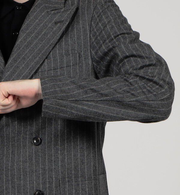 TOMORROWLAND MENS「カレッジフランネル ダブルブレステッド 6Bジャケット」|テーラードジャケット|