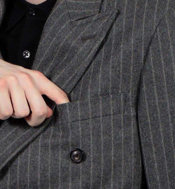 TOMORROWLAND MENS「カレッジフランネル ダブルブレステッド 6Bジャケット」|テーラードジャケット|