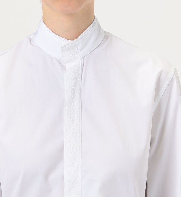 TOMORROWLAND BUYING WEAR「BOURRIENNE BOUDOIR コットン スタンドカラーシャツ」|シャツ・ブラウス|