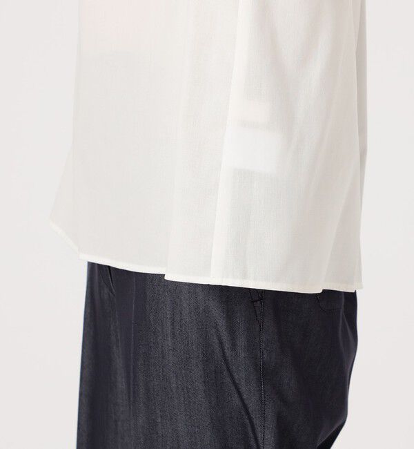 Ballsey「クリスタルコットン スキッパーブラウス」|シャツ・ブラウス|