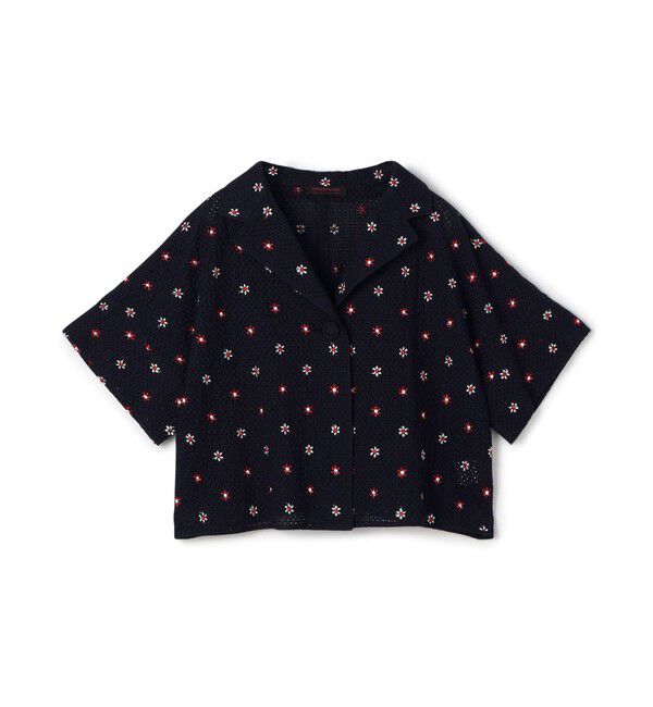 TOMORROWLAND collection「リーシェフラワー ボレロジャケット」|その他|68 ネイビー系