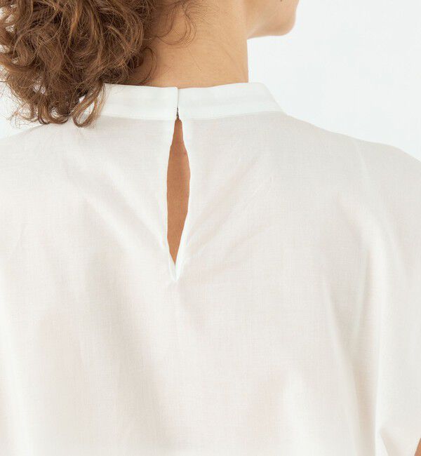 TOMORROWLAND collection「バタフライエンブロイダリー タックドレープブラウス」|シャツ・ブラウス|