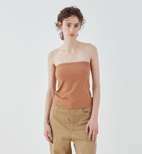 GALERIE VIE「スビンコットン ベアトップ」|Tシャツ・カットソー|