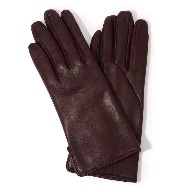 TOMORROWLAND GOODS「CARIDEI スリット グローブ」|手袋|39 ボルドー