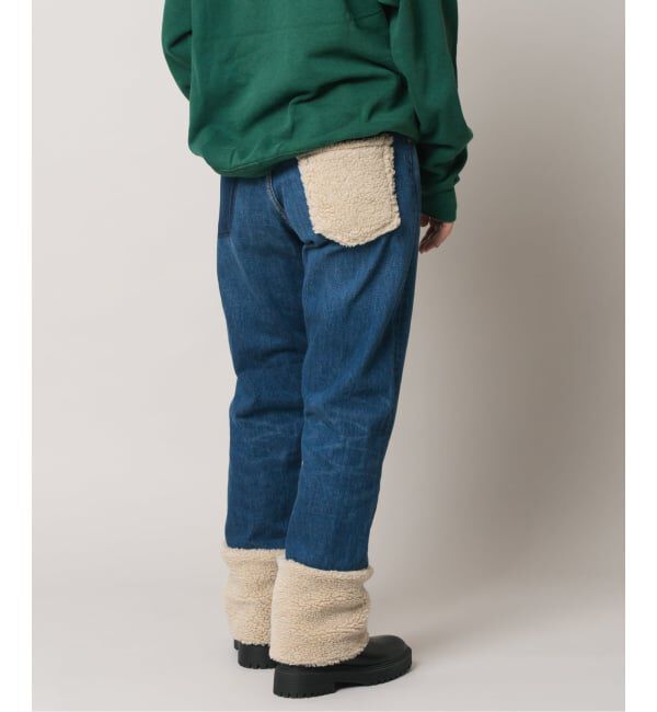  「ボアデニムパンツ」|デニム|