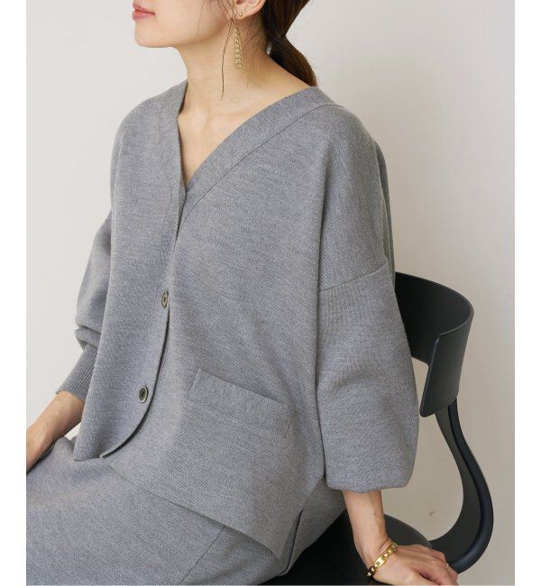 IENA「スーパーファインスムース ショートカーディガン」|カーディガン|