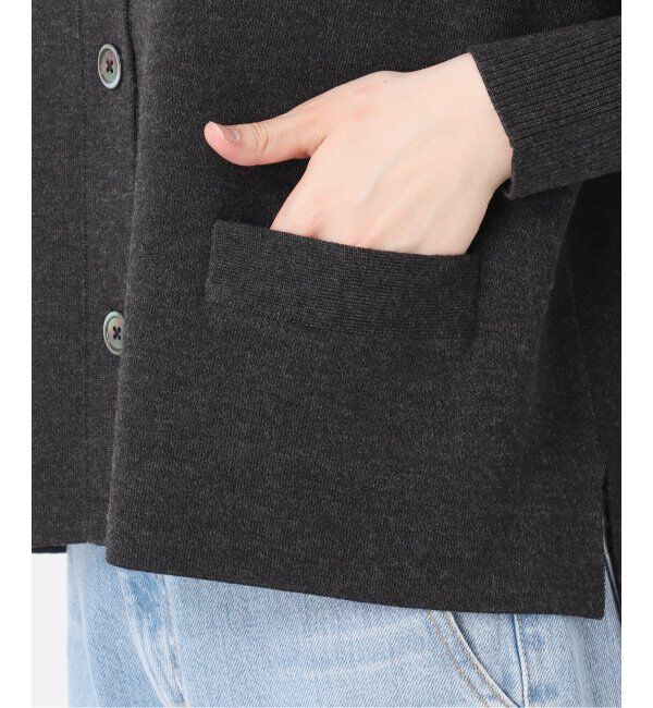 IENA「スーパーファインスムース ショートカーディガン」|カーディガン|