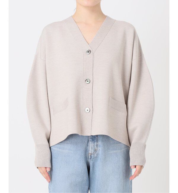 IENA「スーパーファインスムース ショートカーディガン」|カーディガン|