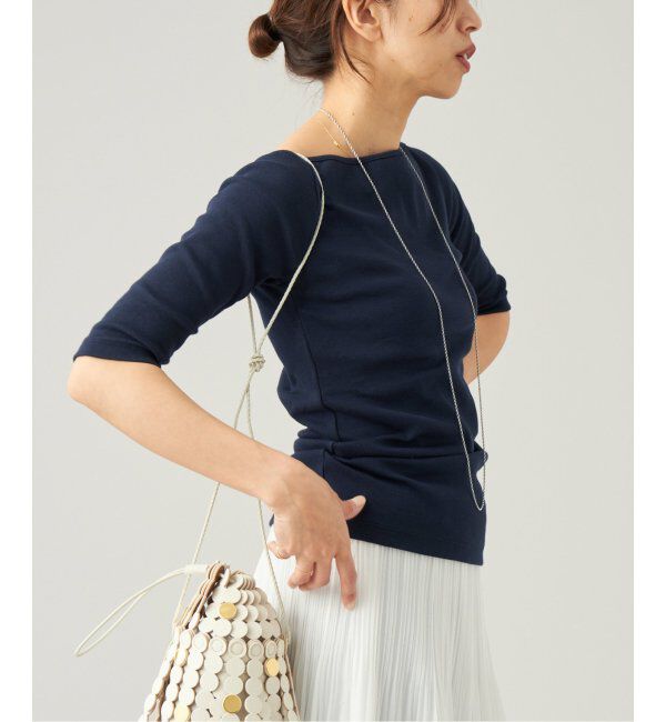 IENA LA BOUCLE「IENA LA BOUCLE コンパクトベアボートネックカットソー」|Tシャツ・カットソー|