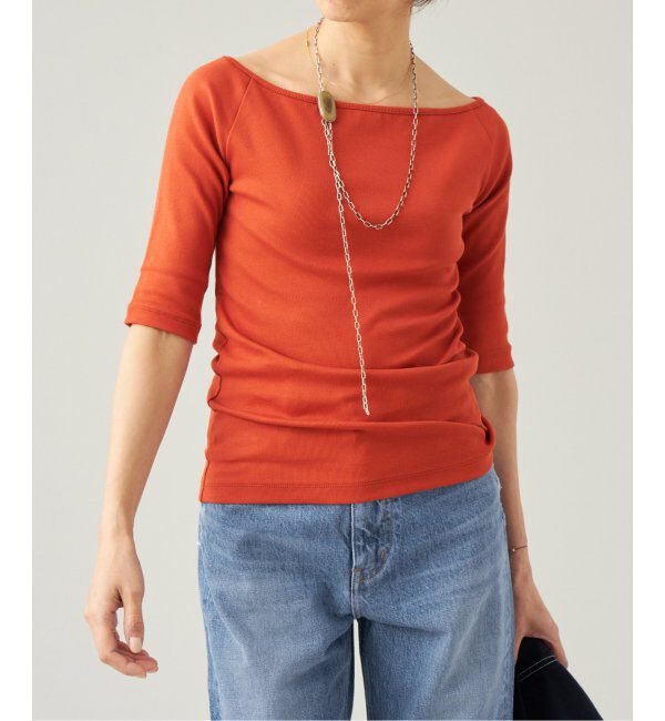 IENA LA BOUCLE「IENA LA BOUCLE コンパクトベアボートネックカットソー」|Tシャツ・カットソー|