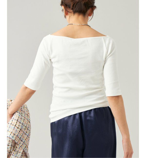 IENA LA BOUCLE「IENA LA BOUCLE コンパクトベアボートネックカットソー」|Tシャツ・カットソー|