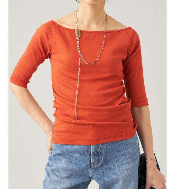 IENA LA BOUCLE「IENA LA BOUCLE コンパクトベアボートネックカットソー」|Tシャツ・カットソー|