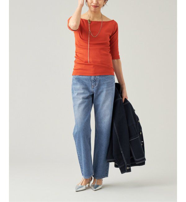 IENA LA BOUCLE「IENA LA BOUCLE コンパクトベアボートネックカットソー」|Tシャツ・カットソー|