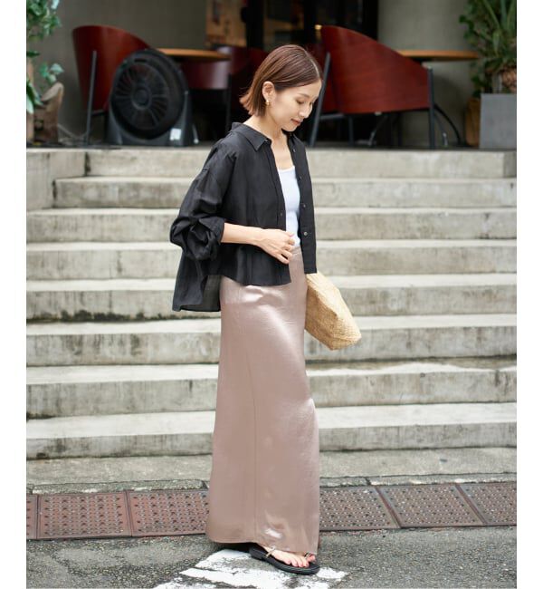 IENA「《追加》ラミーリヨセルショートシャツ」|シャツ・ブラウス|