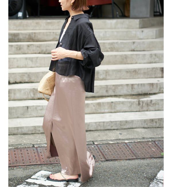 IENA「《追加》ラミーリヨセルショートシャツ」|シャツ・ブラウス|