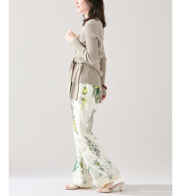 VERMEIL par iena「イタリア糸 RIB Vネックカーディガン」|カーディガン|