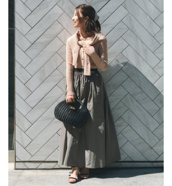 VERMEIL par iena「イタリア糸 RIB Vネックカーディガン」|カーディガン|