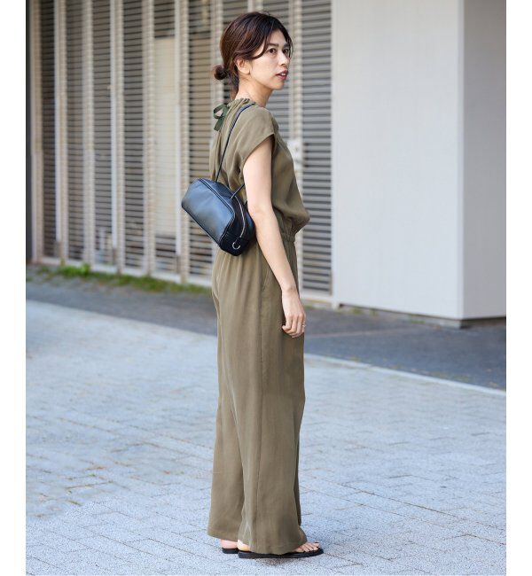 IENA「《追加2》キュプラギャザーネックオールインワン」|オールインワン|