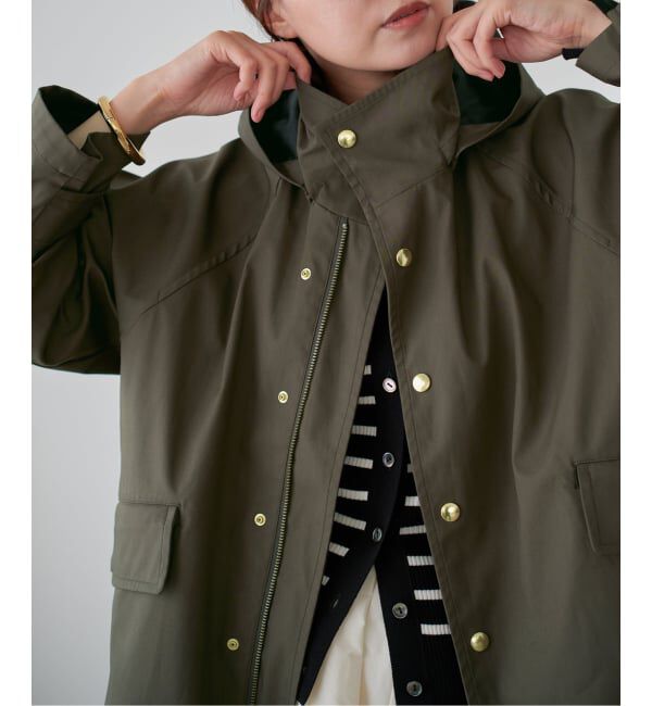 IENA「《一部カラーWEB限定》ボンディングフーデッドブルゾン」|その他|