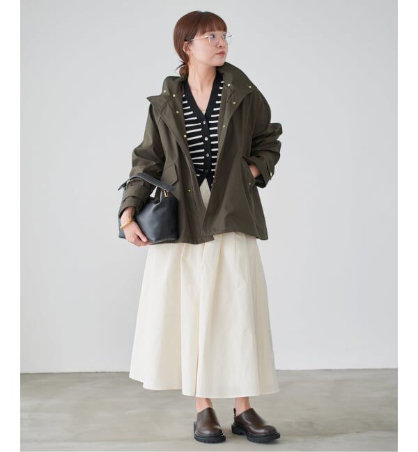 IENA「《一部カラーWEB限定》ボンディングフーデッドブルゾン」|その他|