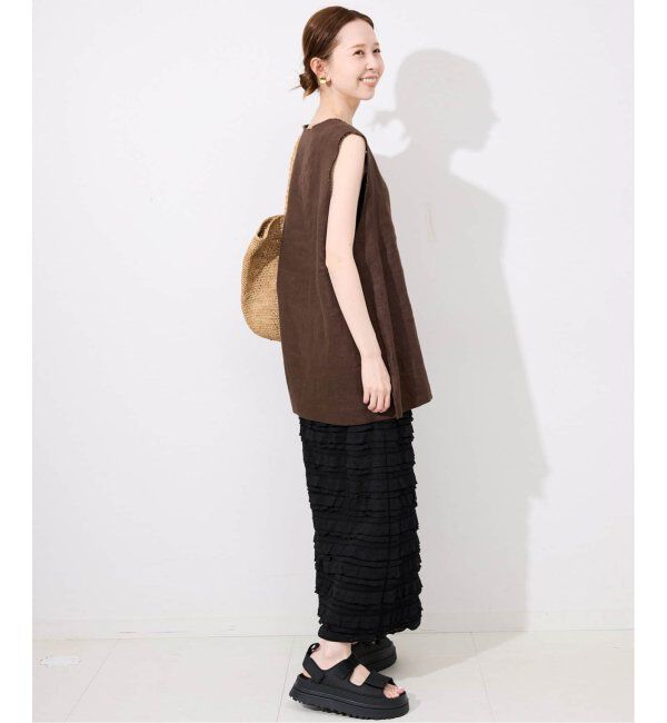 SLOBE IENA「《WEB限定/追加3》フリルカットソータイトスカート」|スカート|
