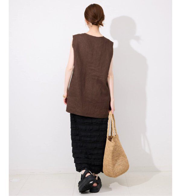 SLOBE IENA「《WEB限定/追加3》フリルカットソータイトスカート」|スカート|