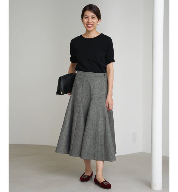 IENA「《追加2》コットンフライスハーフスリーブプルオーバー」|Tシャツ・カットソー|